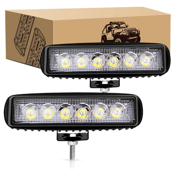 2 Pcs 18W Spot Fog Led Work Lights